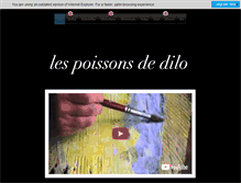 Tablet Screenshot of lespoissonsdedilo.com